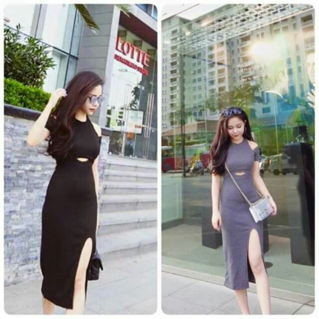 Đầm body khoét eo, vai