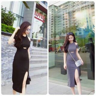 Đầm body khoét eo, vai