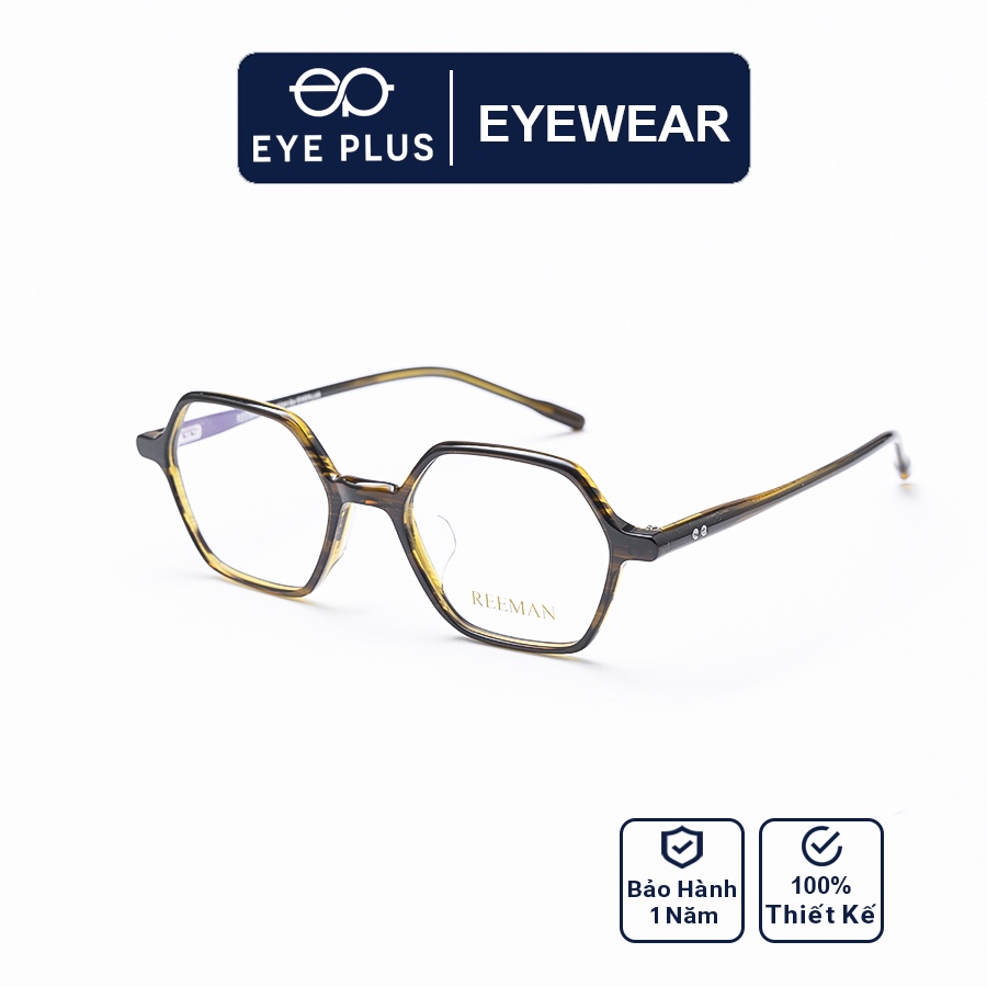 Gọng kính cận nam nữ EYE PLUS siêu hot đa giác ReeMan-8094
