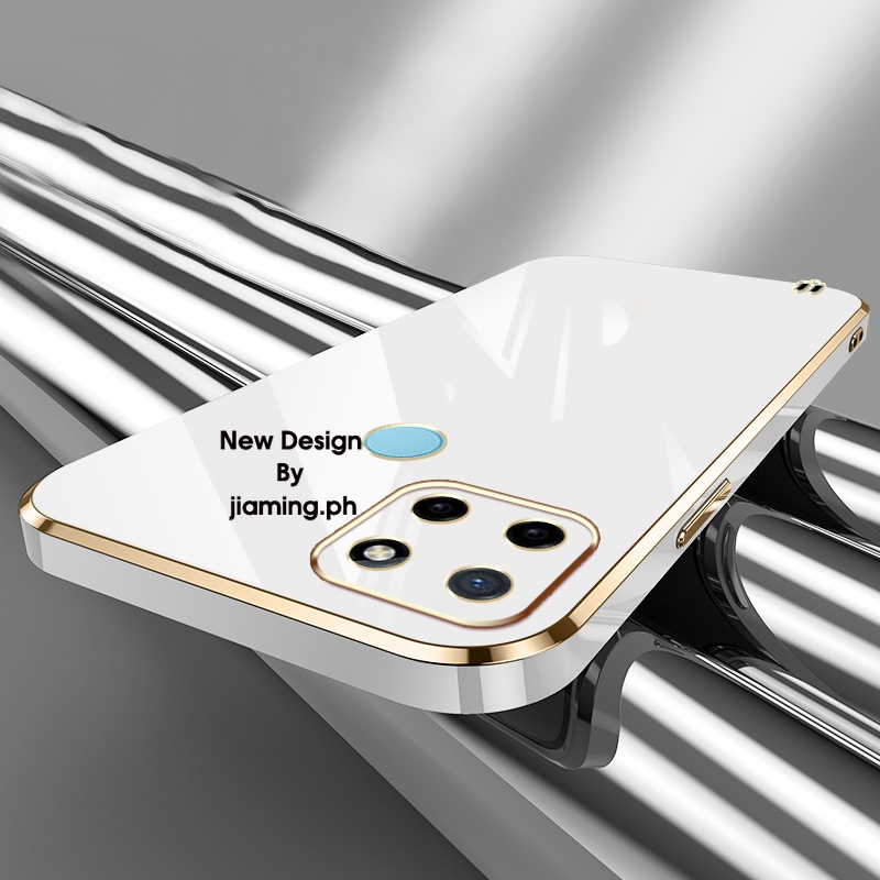 Ốp Điện Thoại Mềm Màu Kẹo Thiết Kế Sang Trọng Có Dây Đeo Cho OPPO Realme C21Y C25Y 2022