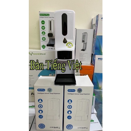 Máy phun dung dịch sát khuẩn tay và đo thân nhiệt cảm ứng 2in1 K9Plush.