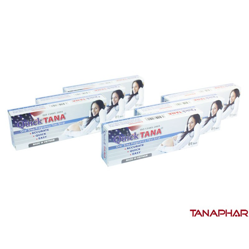 Que thử thai Quicktana 5mm Tanaphar, thử thai sớm trong 7 ngày, chính xác , dễ sử dụng - Soleil care