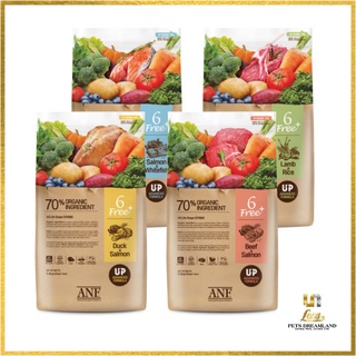 Thức ăn hạt khô hữu cơ anf 6 free organic salmon cho chó,vị cá hồi, thịt cừu, thịt vịt lona pets túi 2kg