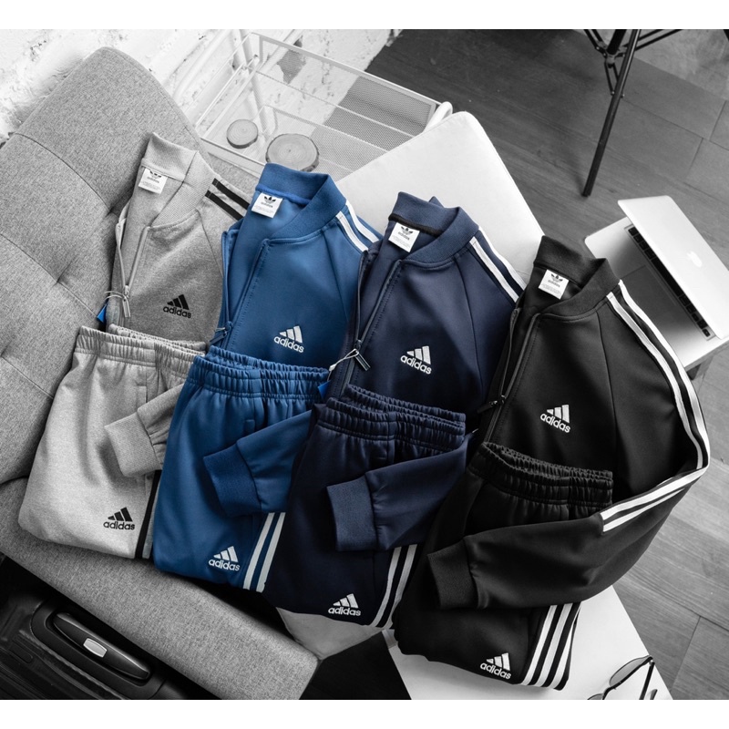 bộ Adidás nam, bộ đồi đôi nam nữ thu đông Das sành điệu hàng FULL TAG