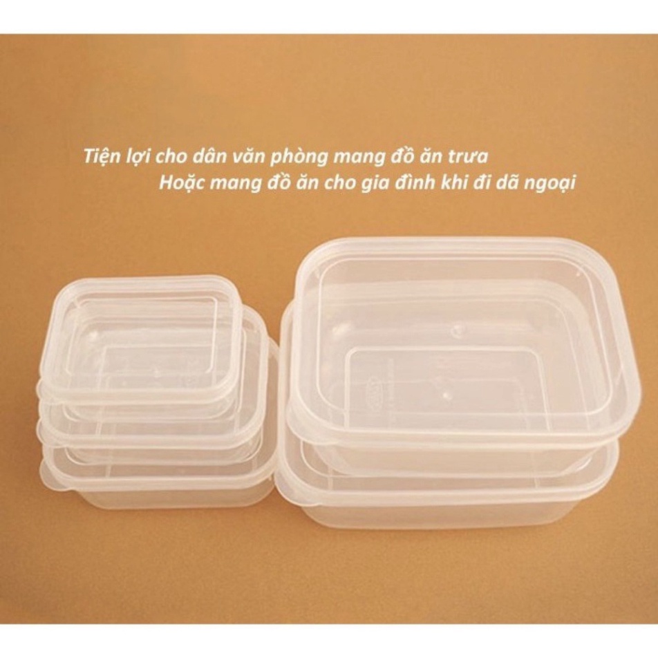 Bộ 5 hộp bầu lạnh, 5 hộp đựng thực phẩm, trữ đông để tủ lạnh