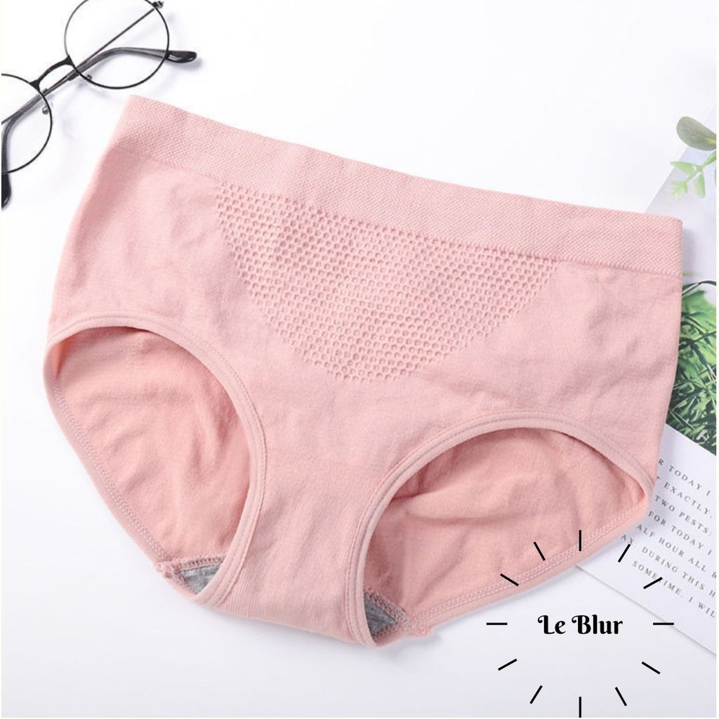 Quần lót nữ cotton túi zip, chất mịn gen nhẹ bụng dưới, chip kháng khuẩn thông hơi, leblur