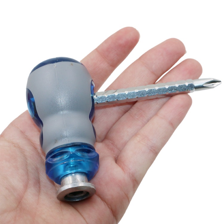 Tua vít ngắn nam châm 2 đầu - Dài 85mm - Thép không gỉ, chống trượt