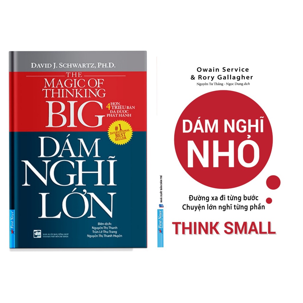 Sách Combo 2 cuốn : Dám nghĩ nhỏ- Think small + Dám nghĩ lớn fs