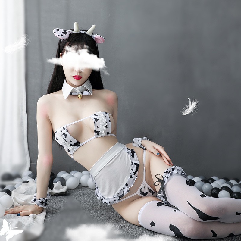 Cosplay sexy bò sữa nữ tính, gợi cảm kèm tất - Đồ ngủ sexy 07 | BigBuy360 - bigbuy360.vn