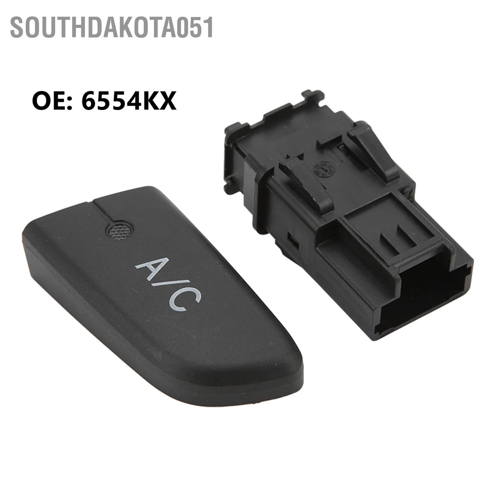 Southdakota051 Nút nhấn công tắc điều hòa không khí có nắp 6554KX Thay thế cho Citroen C1 2005‑2014