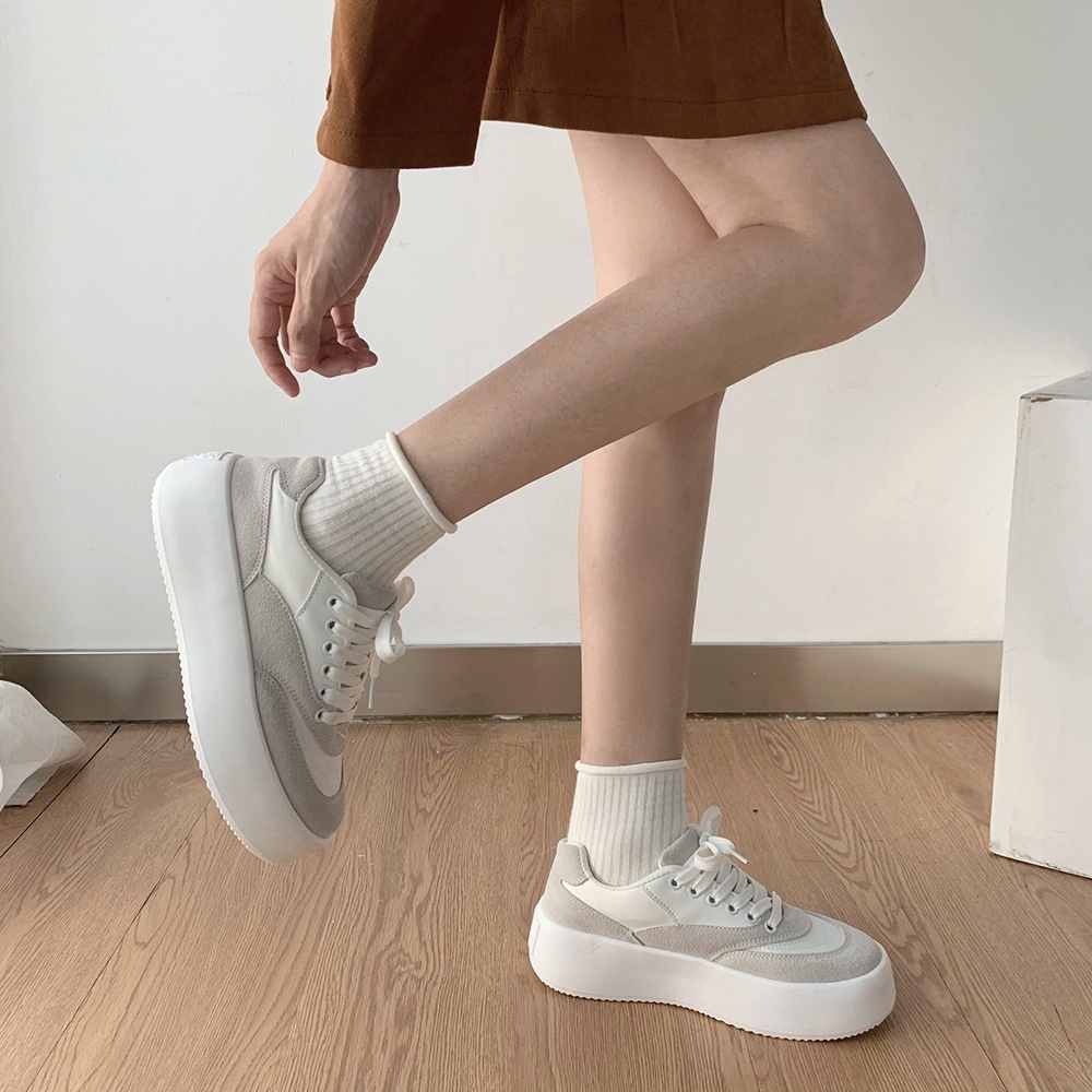 GIÀY THỂ THAO SNEAKER NỮ G68 ĐẾ BÁNH MÌ HÀNG CAO CẤP PHONG CÁCH HÀN QUỐC ĐẸP GIÁ RẺ