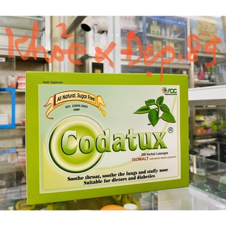 Kẹo ngậm codatux - hỗ trợ giảm ho, viêm họng - hộp 200 viên
