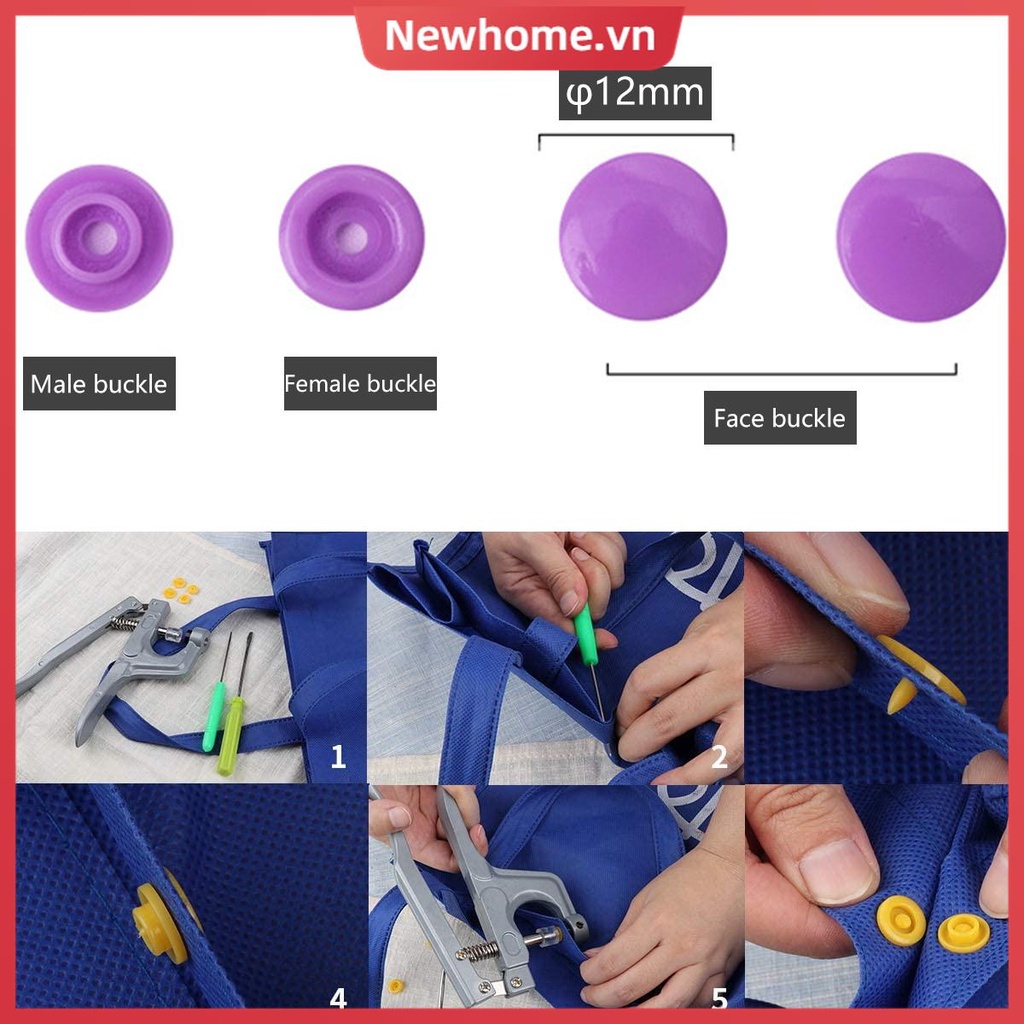 Bộ nút bấm bằng nhựa đa chức năng tiện dụng（T5）