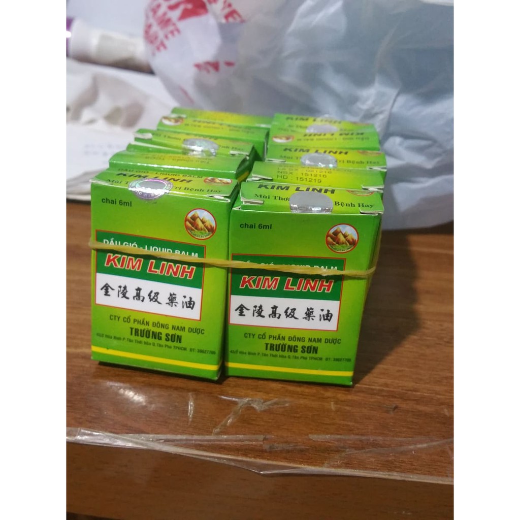 COMBO 5 CHAI DẦU GIÓ KIM LINH TRƯỜNG SƠN MÙI THƠM DỄ CHỊU 6ML