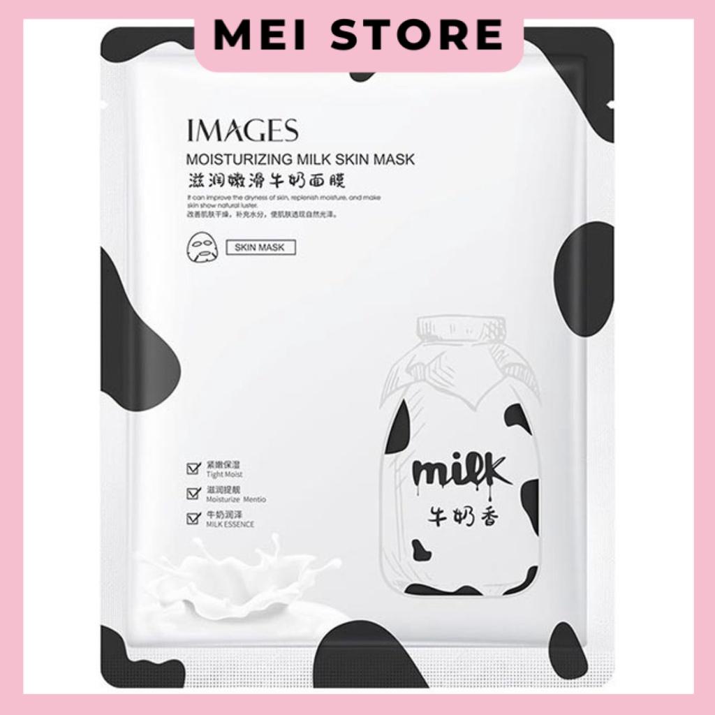 Mặt Nạ Sữa Bò Images Moisturizing Milk Skin Mask Làm Mịn Da Dưỡng Ẩm , Sáng Đều Màu Da Thu Nhỏ Lỗ Chân Lông