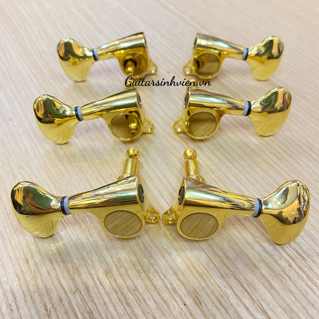 Khóa đàn guitar acoustic màu vàng cao cấp