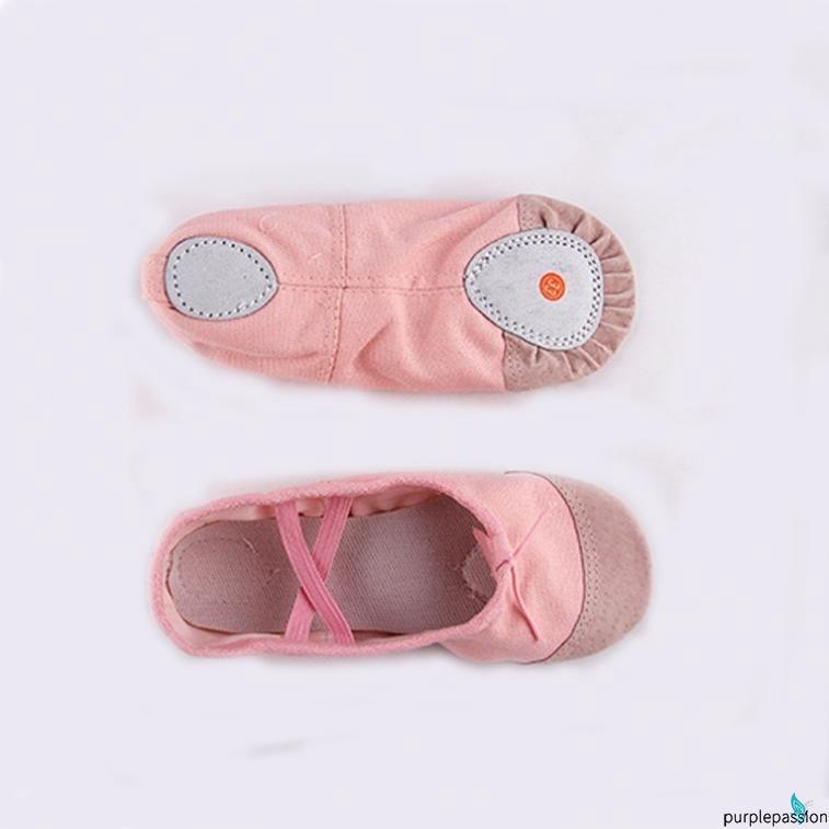 Giày múa ballet chất liệu cotton mềm mại đáng yêu cho bé