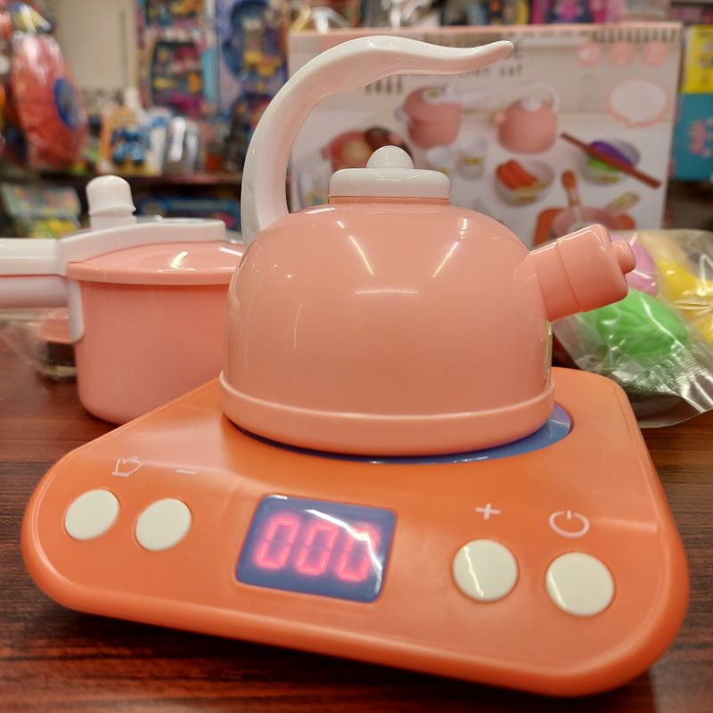 Hộp Đồ Chơi Nấu Ăn Mini Cho Bé - Bếp Dùng Pin