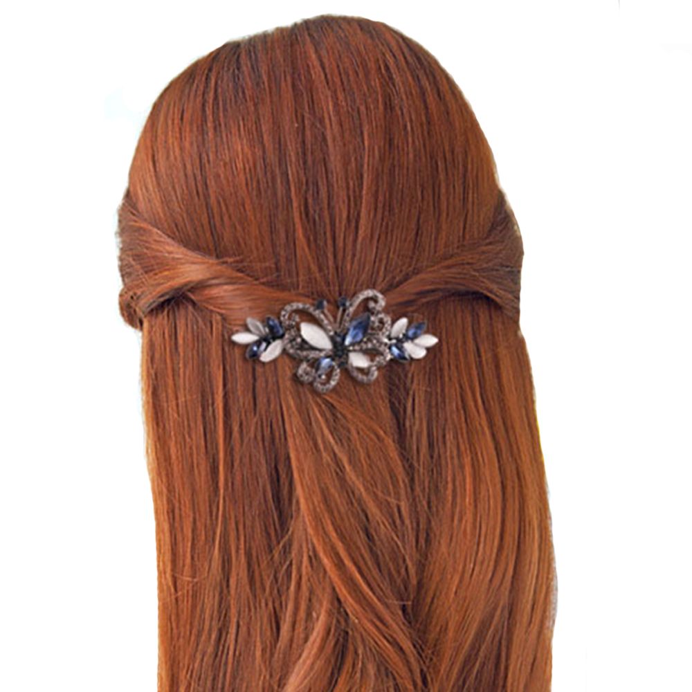 BUTTERFLY Kẹp Tóc Hình Bướm Đính Đá Thời Trang Cho Nữ