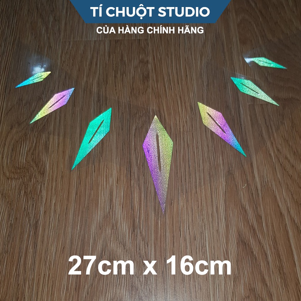 [FREESHIP] Sticker decal LUÔN VUI TƯƠI, miếng dán lv phản quang ép nhiệt in áo bao mọi loại vải - Tí Chuột Studio