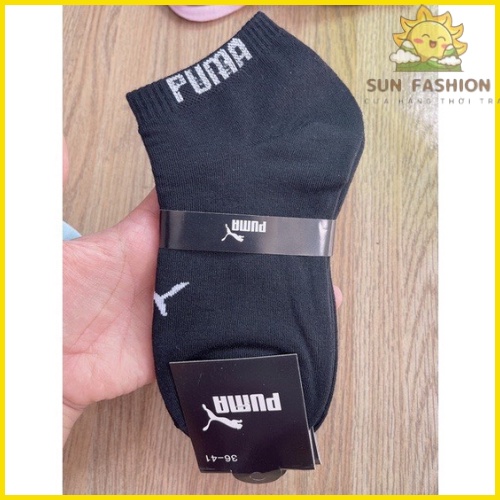 Tất cổ ngắn Unisex tất cho nam PUMA, vải trơn cao cấp mềm mại thấm hút mồ hôi