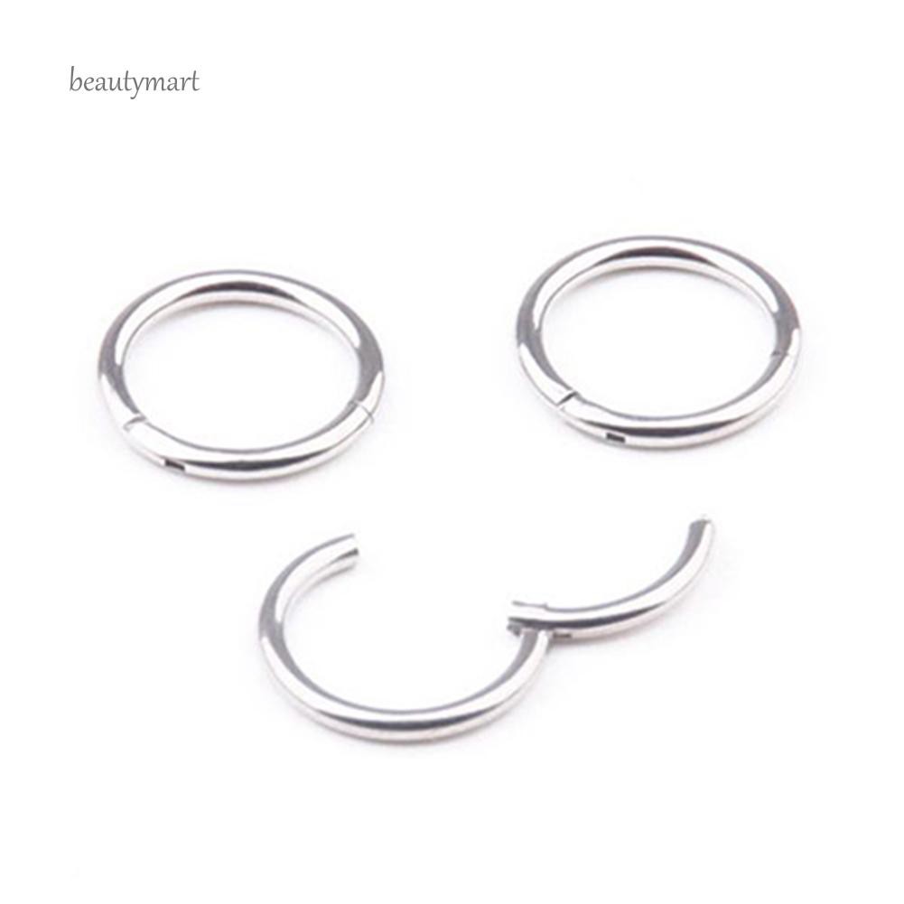 Xỏ khuyên tròn bằng thép không gỉ thời trang