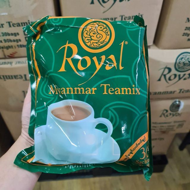 15 gói Trà sữa Myanmar Royal Teamix 20gram - Date 2022