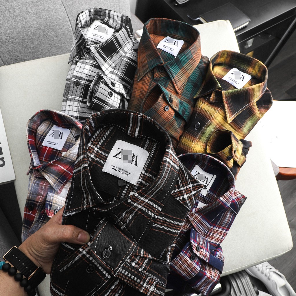 Aó sơ mi flannel DS