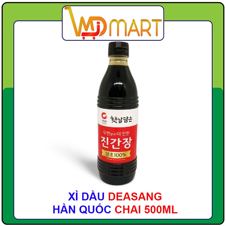 Xì dầu DAESANG Hàn Quốc Chai 500ml (자연숙성 발효 진간장 )