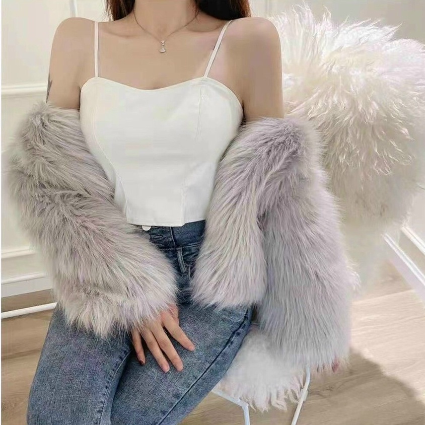 Áo lót nữ, Áo bra nữ da 2 dây không gọng dáng croptop có đệm mút ngực co giãn thoải mái mẫu hot 2022 | BigBuy360 - bigbuy360.vn