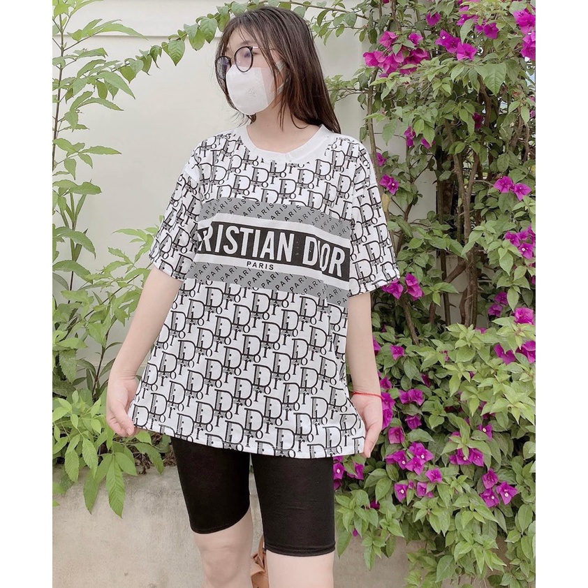 Áo Thun Tay Lỡ SHR Di O ❤ Áo Phông Cotton Dày Dặn Nam Nữ ZADOLA