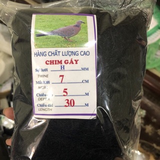 Lưới bẫy chim cu gáy 7cm cao 5 mét