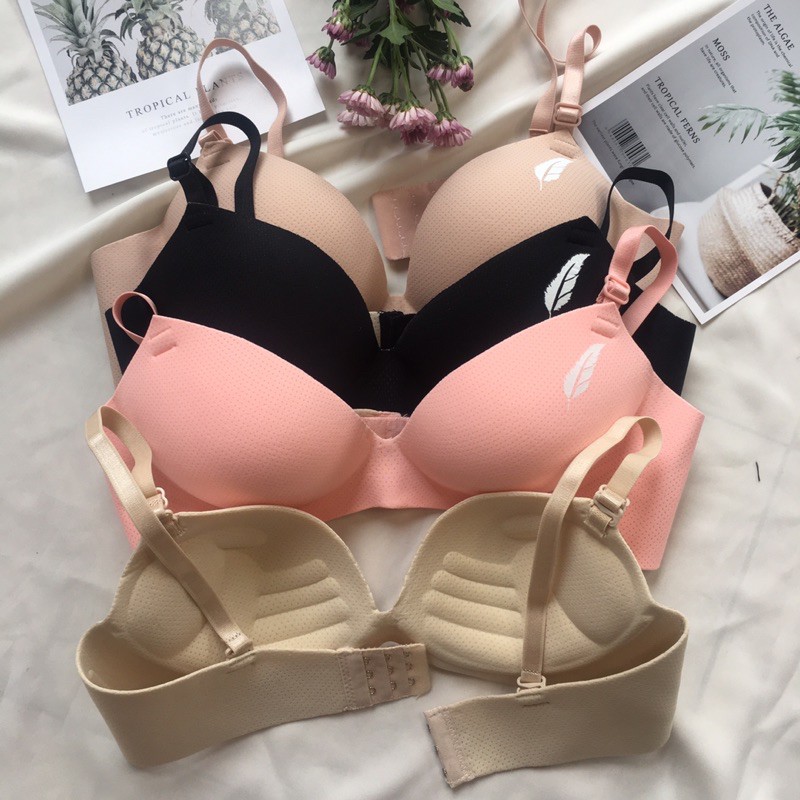 Áo Lót, Áo Ngực Đúc Su Thông Hơi Hình Lá Không Gọng Đệm Bàn Tay Nâng Ngực | BigBuy360 - bigbuy360.vn