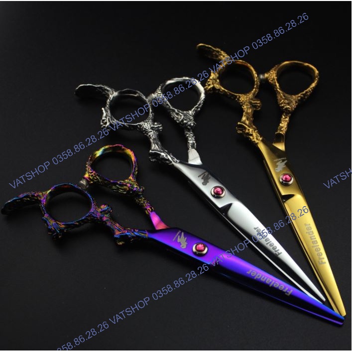 Bộ Kéo Cắt Tóc FREELANDER 6.0 VAT033 có 4 màu cao cấp