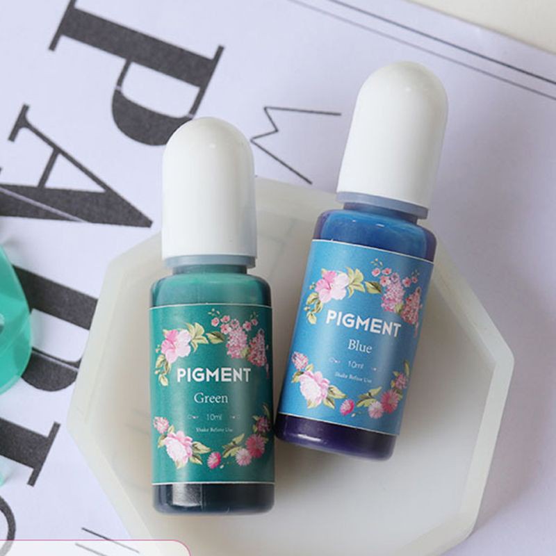 Thuốc nhuộm màu 10ml mỗi loại dùng cho đồ thủ công làm bằng nhựa Epoxy cho đồ thủ công mỹ nghệ
