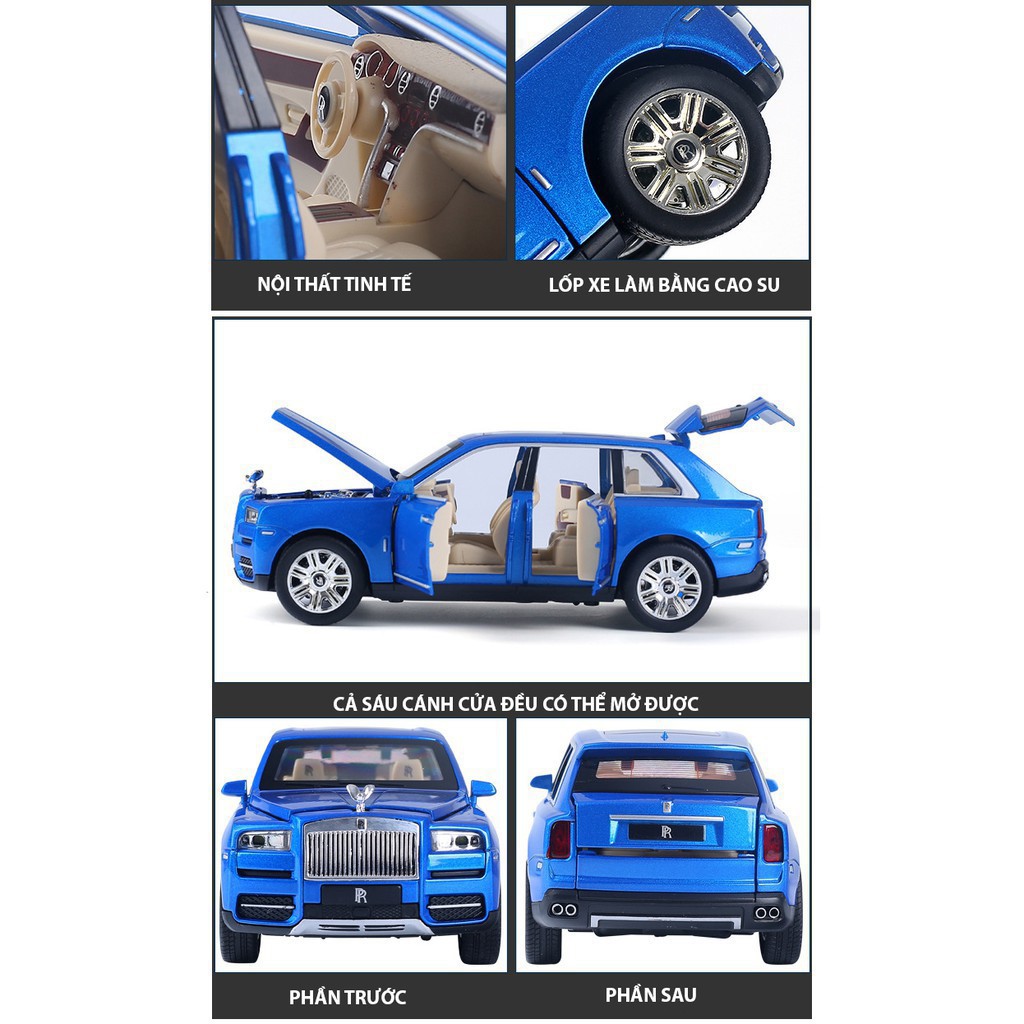 Mô hình siêu xe Rolls Royce Cullinan tỉ lệ 1:24 Hãng Chezhi