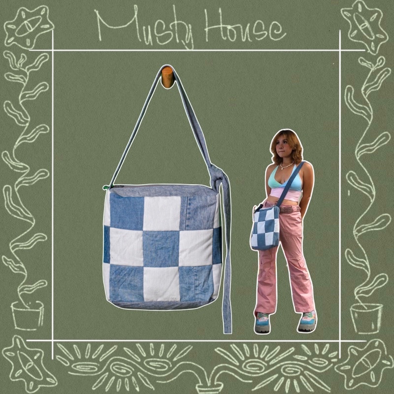 Túi Đeo Chéo Thời Trang Checker 30x30 Handmade Musty House