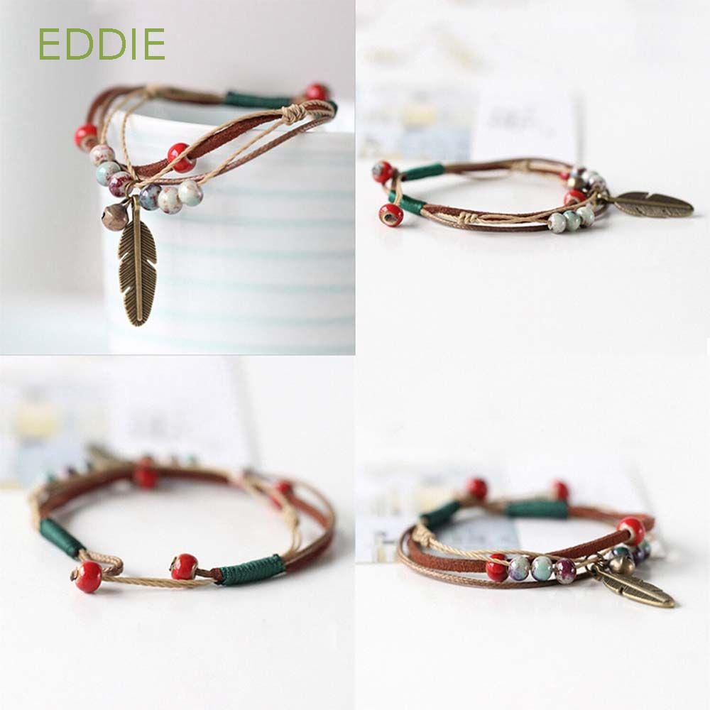 1 Vòng Tay Chuỗi Hạt Gốm Sứ Handmade Có Thể Điều Chỉnh Được Thiết Kế Mới Thời Trang