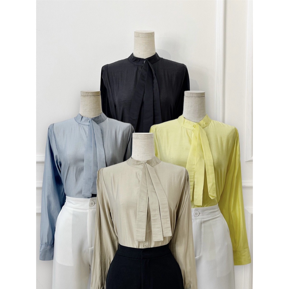 ÁO SƠ MI 3 TÀ - Áo sơ mi chất liệu tơ hàn mềm mịn mát, form lên chuẩn như hình, phong cách thanh lịch, sang trọng