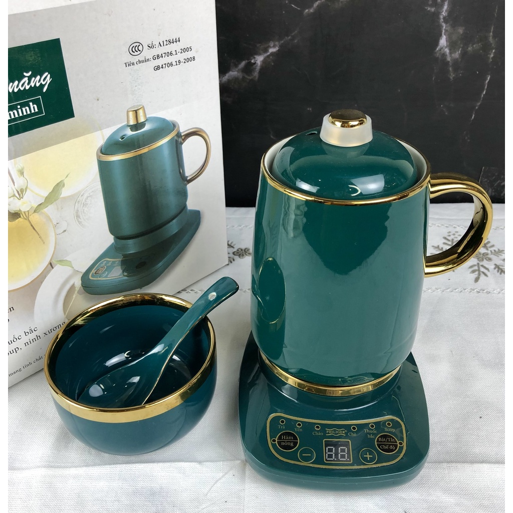 Cốc chưng yến, cốc hầm đa năng ⭐𝐁𝐀̉𝐎 𝐇𝐀̀𝐍𝐇 𝟏𝟐 𝐓𝐇𝐀́𝐍𝐆⭐ chính hãng - TẶng BÁt và Thìa