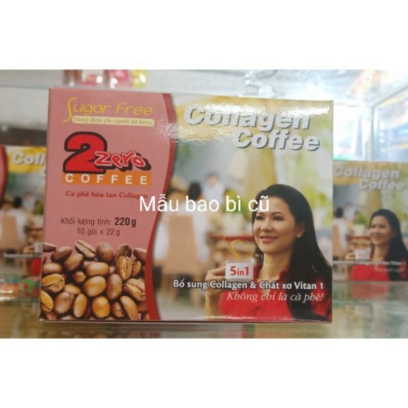 Collagen coffee 2 zero(cà phê sữa) hộp 220 g