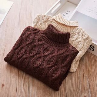 [ORDER] Áo len cổ lọ xoắn cho bé gái