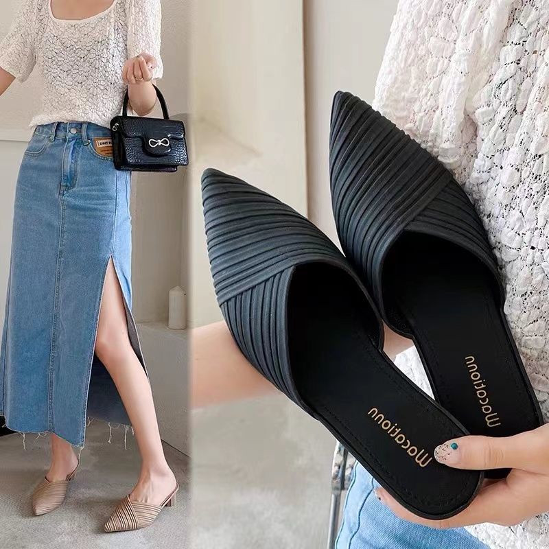 Dép Cao Gót Thiết Kế Đơn Giản Thời Trang Cho Nữ