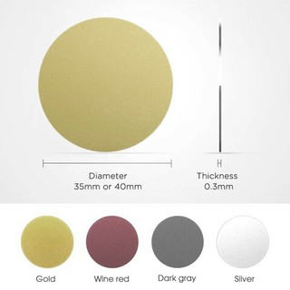 Miếng dán kim loại dùng cho đế hít giá đỡ nam châm từ tính trên ô tô xe hơi size 35mm hoặc 40mm tùy chọn