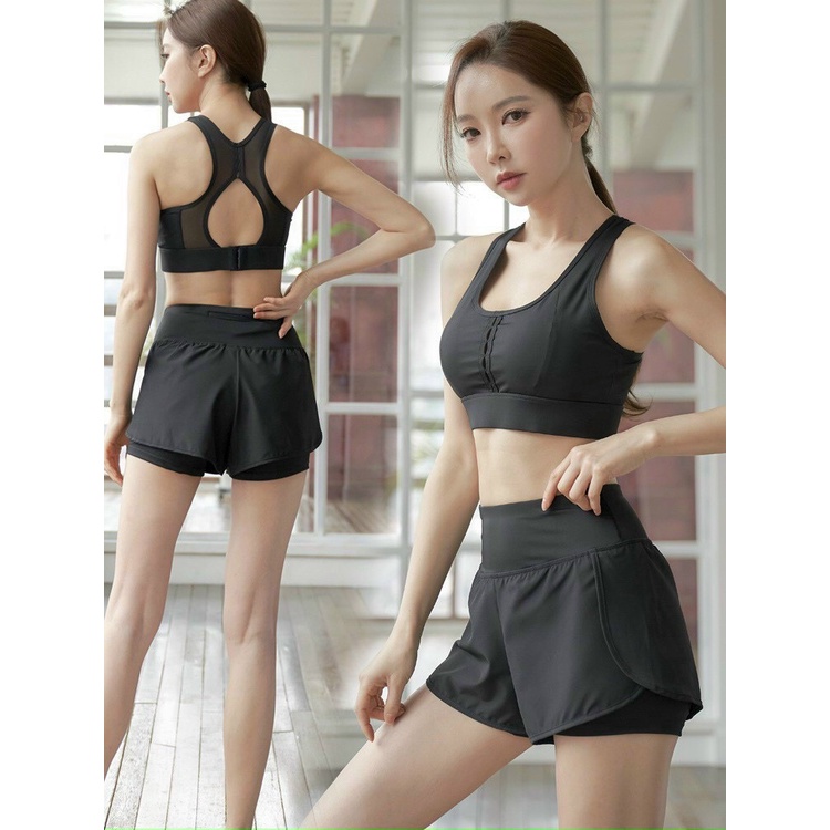 Set Bộ Quần Đùi short Áo thun Thể Thao Nữ Tập Gym Yoga