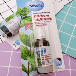Tinh Dầu Bạc Hà -Xoa Bóp, Massage Mivolis Đức 30ml
