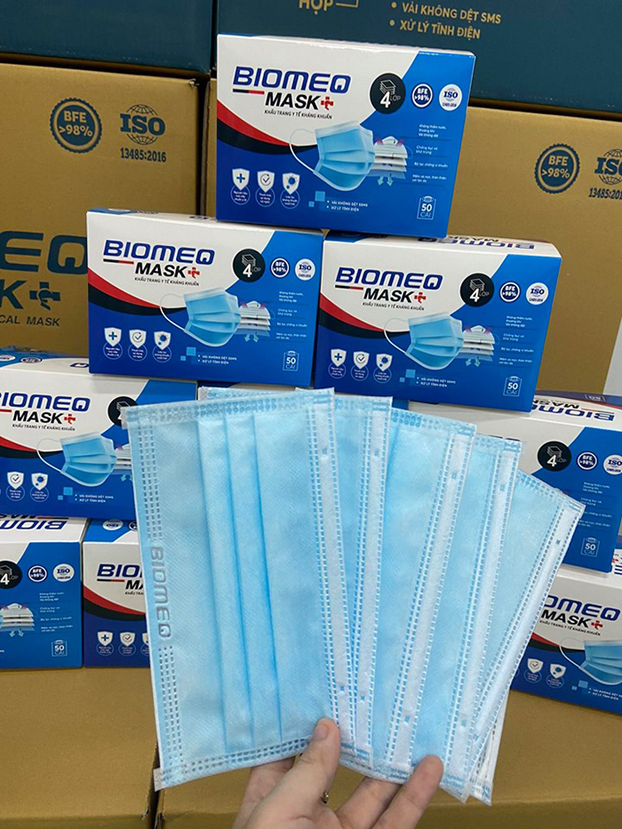 Khẩu trang y tế 4 lớp BIOMEQ MASK đạt chuẩn y tế