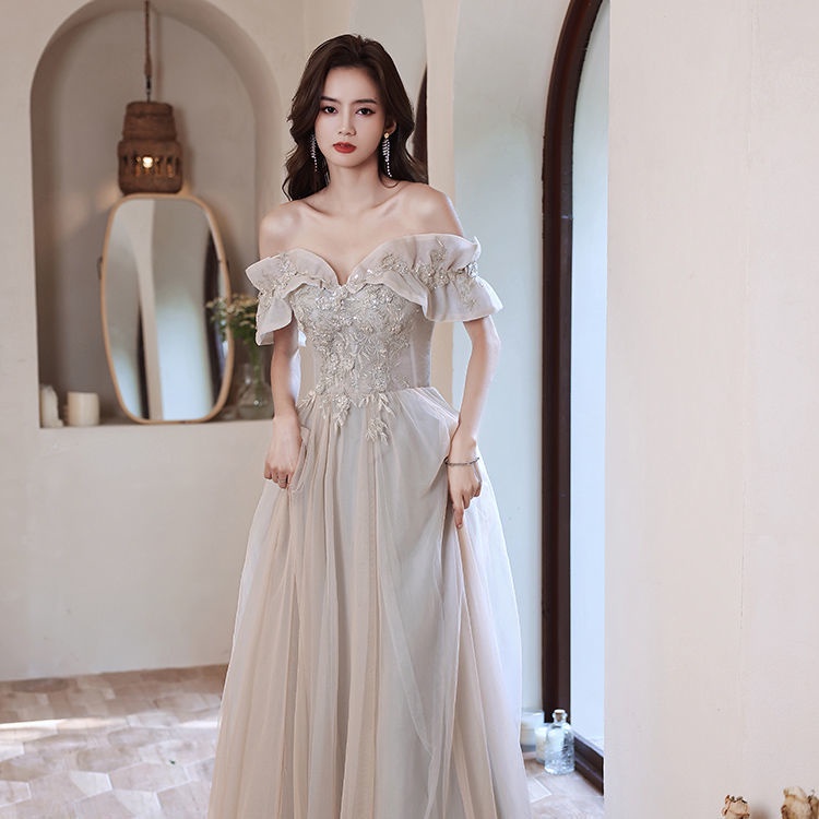 Đầm Phù Dâu Dáng Ôm Dài Thời Trang Sang Trọng Cho Nữ