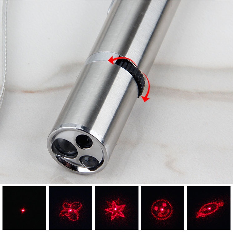 Đèn Laser FA102C 3 Chức Năng Chiếu Sáng, Trêu Mèo, Kiểm Tra Nấm/ Vi Khuẩn Đầu Sạc USB- MIAOCAT