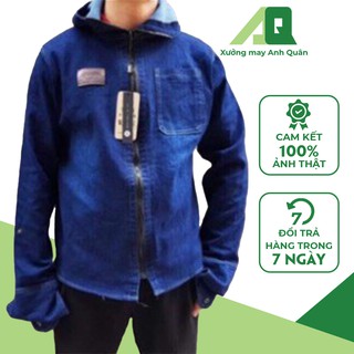 Áo Chống Nắng Nam Chất Liệu Jean Dày Dặn Chống Nắng Tối Ưu